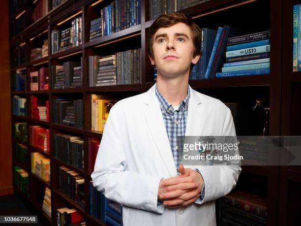 Walt Disney Television via Getty Images's "The Good Doctor" stars Freddie Highmore as Dr. Shaun Murphy.