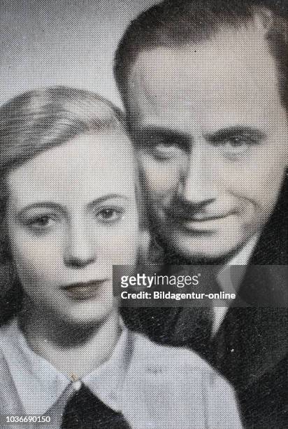 Hertha Thiele, 8 May 1908-5 August 1984, was a German actress, Hermann Thimig, 3 October 1890-7 July 1982, was an Austrian film actor, digital...