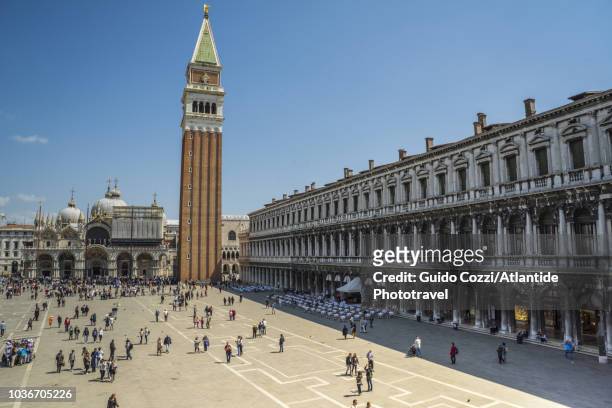 view of piazza san marco - saint mark stock pictures, royalty-free photos & images