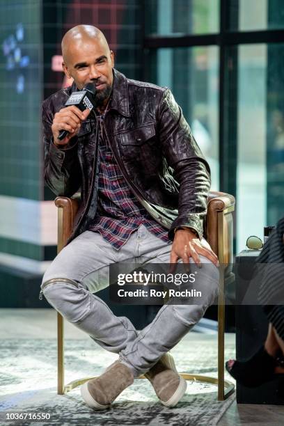 Actor Shemar Moore discusses "S.W.A.T." with the Build Series at Build Studio on September 20, 2018 in New York City.