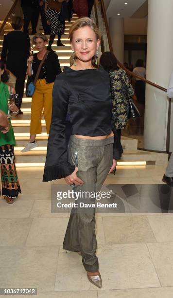 Katie Derham attends the re-opening of the Royal Opera House on September 20, 2018 in London, England.
