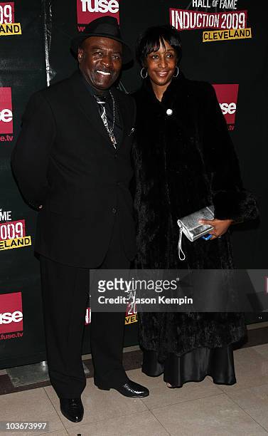 Walter Williams and Rosalyn Williams attend the 24th Annual Rock and Roll Hall of Fame Induction Ceremony at Public Hall on April 4, 2009 in...