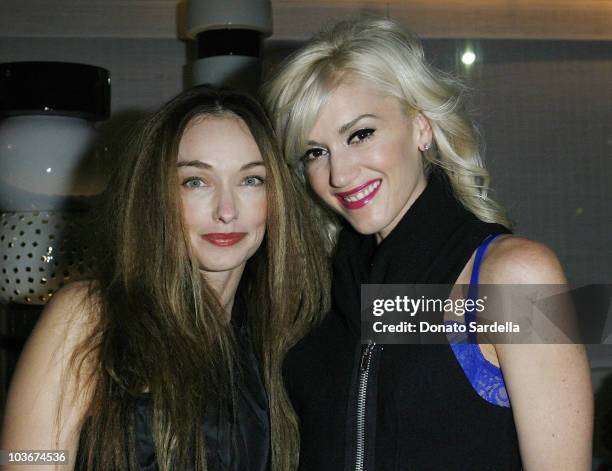 Kelly Wearstler and Gwen Stefani attend Launch Party For HUE By Kelly Wearstler At The Avalon's Oliverio Restaurant on November 18, 2009 in Beverly...