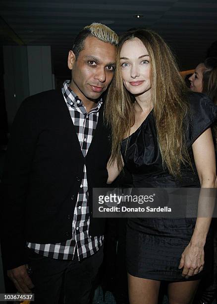 Tony Kanal and Kelly Wearstler attend Launch Party For HUE By Kelly Wearstler At The Avalon's Oliverio Restaurant on November 18, 2009 in Beverly...