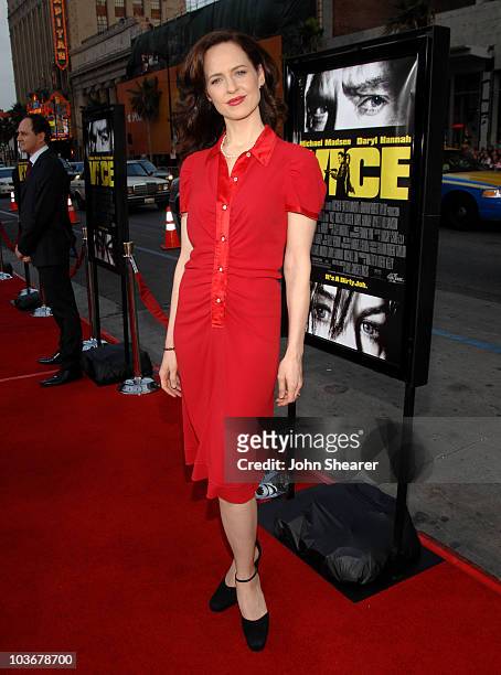 Actress Anna Galvin at the Premiere of "Vice" at Grauman's Chinese Theater on May 7, 2008 in Hollywood, California.
