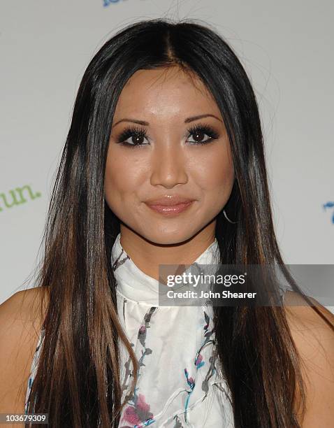 Actress Brenda Song arrives to the Launch of 77Kids at the Roxy Theatre on November 14, 2008 in West Hollywood, California.