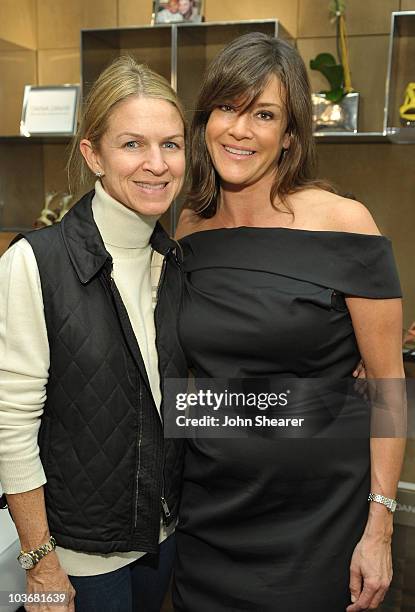 Crystal Lourd and Dana Davis attend the launch of the Dana Davis Pop-Up Boutique on November 12, 2009 in Los Angeles, California.