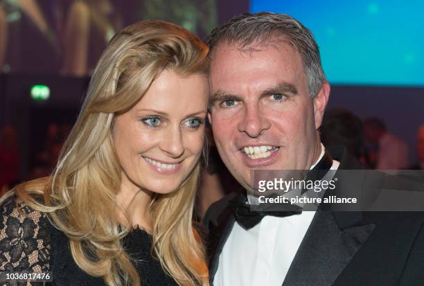 Chairman of the board of Lufthansa Carsten Spohr and his wife Vivian attend the 45th 'Ball des Sports' event in Wiesbaden, Germany, 7 February 2015....
