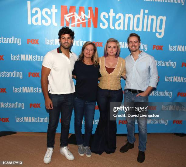 Jordan Masterson, Nancy Travis, Amanda Fuller and Christoph Sanders attend FOX Celebrating the premiere of "Last Man Standing" with the "Last Fan...