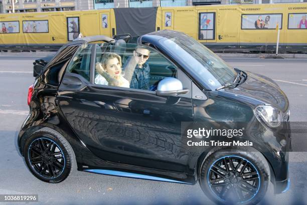 Sophia Thomalla attends the 20 years Smart car event on September 20, 2018 in Berlin, Germany.