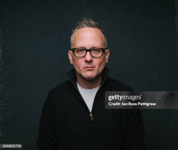 middle-aged man with glasses and short hair - black shirt stock pictures, royalty-free photos & images