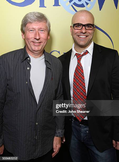 Producer Max Howard and director Tony Leondis attend the "Igor" reception photocall in the HP Lounge at the Majestic Hotel during the 61st Cannes...