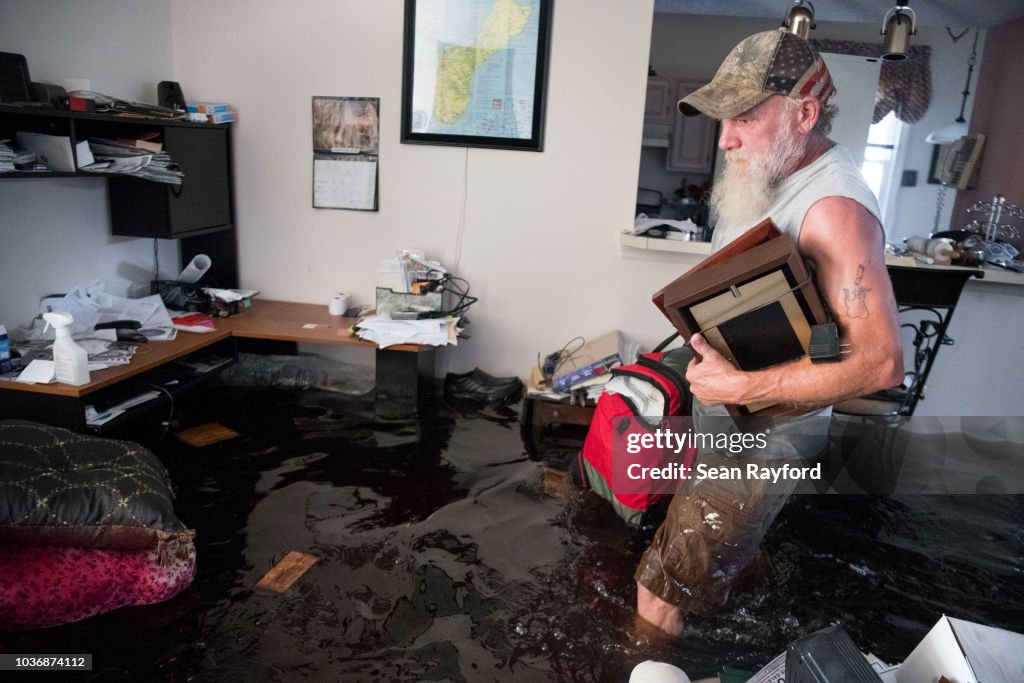 Flood Waters From Hurricane Florence Begin To Flood Parts Of South Carolina