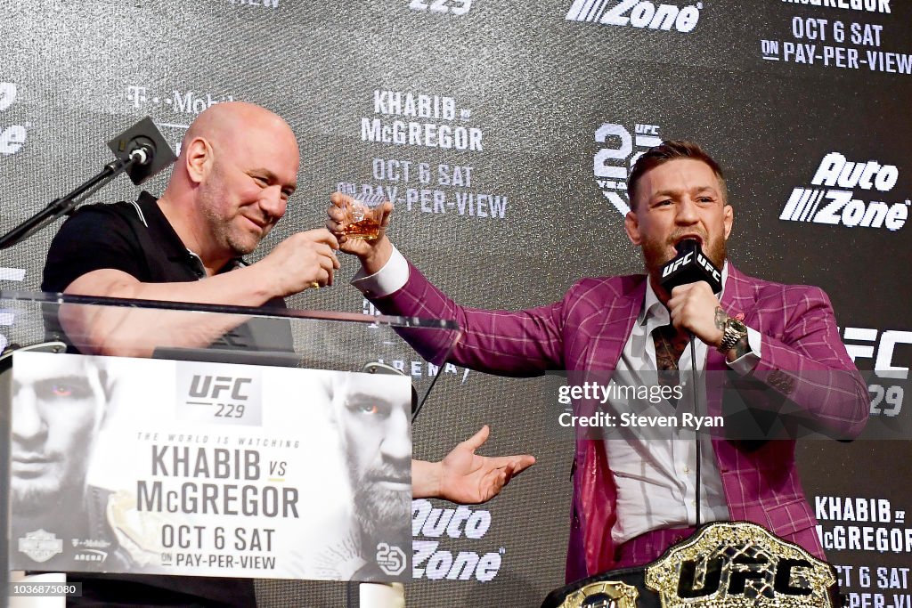 UFC 229: Khabib v McGregor Press Conference