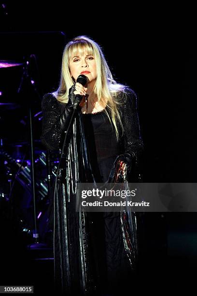 Stevie Nicks performs at the Trump Taj Mahal on August 27, 2010 in Atlantic City, New Jersey.