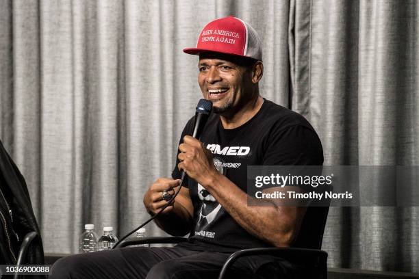 Mario Van Peebles speaks during a screening of "Armed" at SAG-AFTRA Foundation Screening Room on September 20, 2018 in Los Angeles, California.