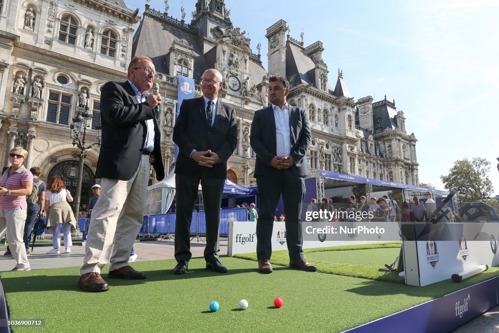 Ryder Cup 2018: Inauguration Of A Golf Initiation Village In Paris