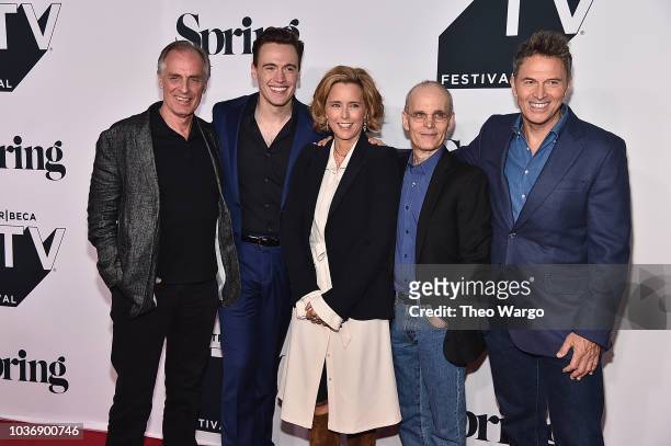 Keith Carradine, Erich Bergen, Téa Leoni, Zeljko Ivanek and Tim Daly attend the "Madame Secretary" Season 5 Premiere at the 2018 Tribeca TV Festival...