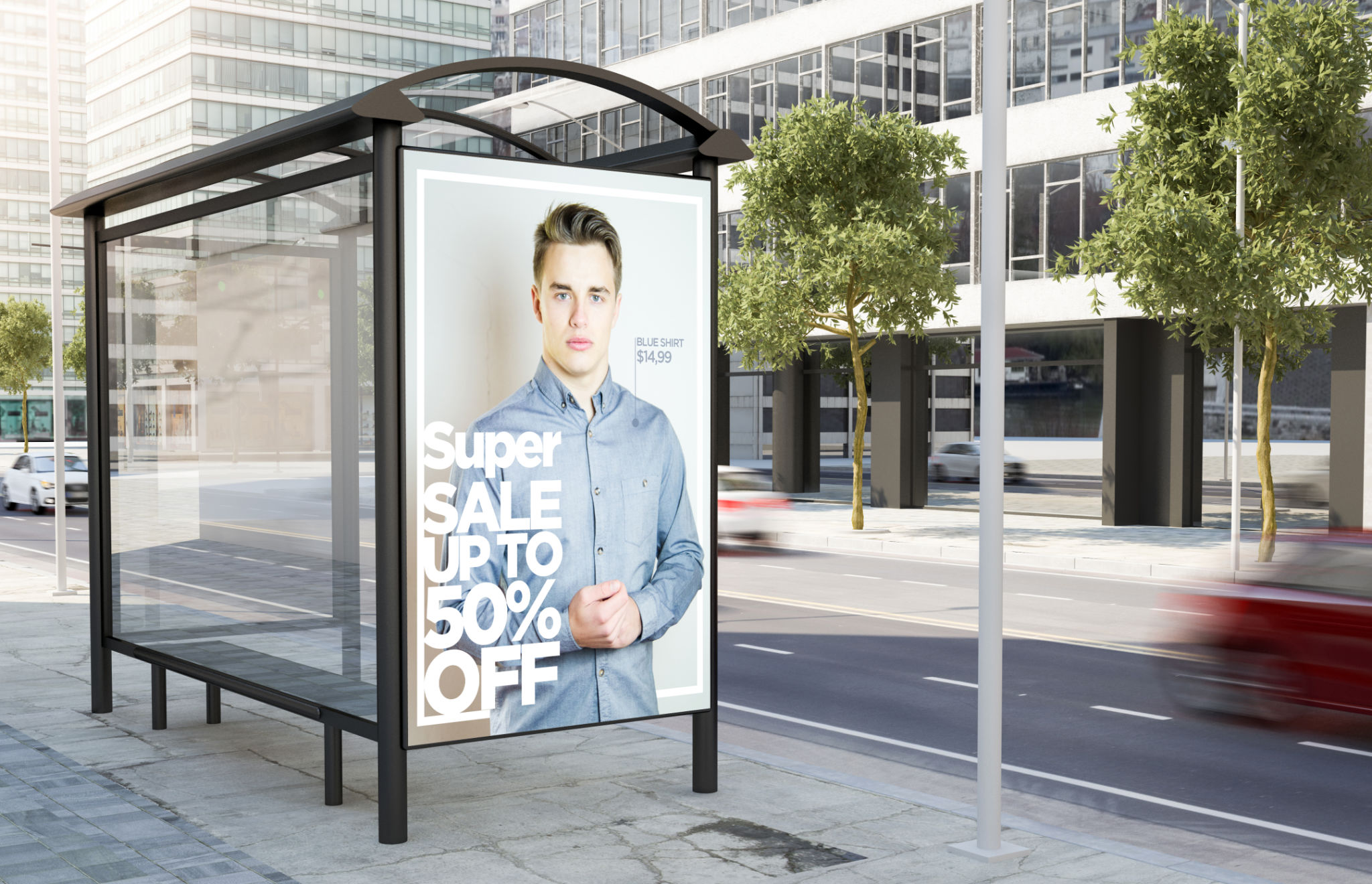 bus stop signage