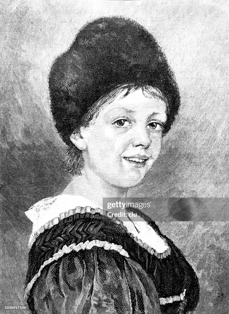 Woman from Bavaria, Mittenwald, in typical costume