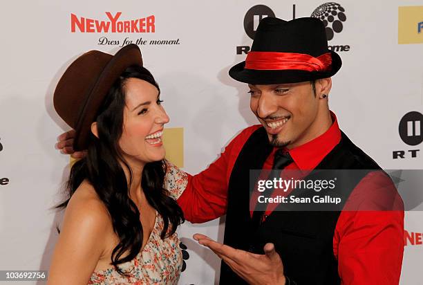 Singer Mehrzad Marashi and Johanna Klum attend at The Dome 55 on August 27, 2010 in Hannover, Germany.