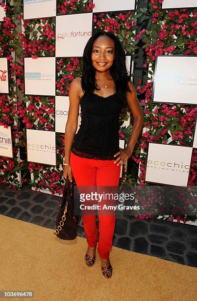 Malina Moye attends the BellaStyle Garden Event on August 27, 2010 in Los Angeles, California.