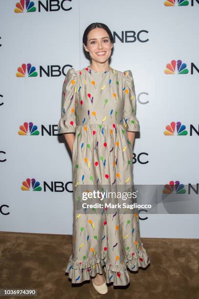 Actress Megan Boone attends the NBC and The Cinema Society Party for the casts of NBC's 2018-2019 Season at the Four Seasons Restaurant on September...