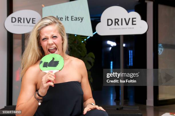 Athlete Julia Dorny during the discussion panel of Cliché Bashing - 'I m perfect Take it easy Girl vs. Multitasking Women' at DRIVE Volkswagen Group...