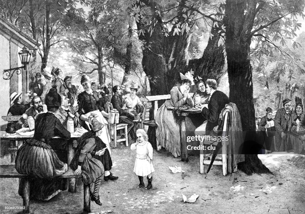 A beer garden in Munich - Augustinerkeller