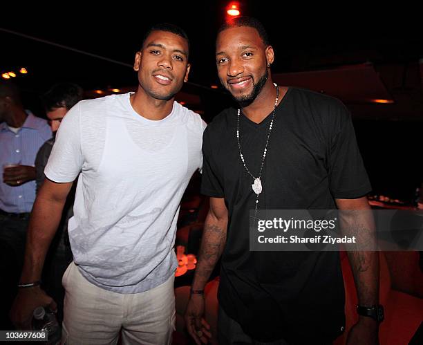 Allan Houston and Tracy McGrady attends the 2010 Celebrity Bowling Tournament & Party at Lucky Strike on August 27, 2010 in New York City.