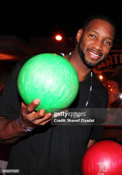 Tracy McGrady attends the 2010 Celebrity Bowling Tournament & Party at Lucky Strike on August 27, 2010 in New York City.