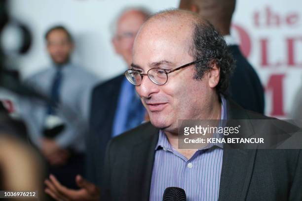 Journalist David Grann attends the premiere of 'The old man and the gun' in New York City on September 20, 2018.