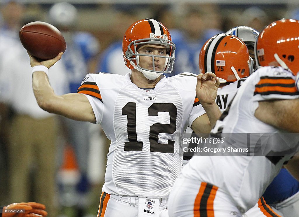 Clevelan Browns v Detroit Lions