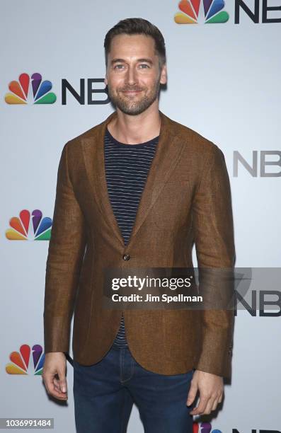 Actor Ryan Eggold attends the party for the casts of NBC's 2018-2019 Season hosted by NBC and The Cinema Society at Four Seasons Restaurant on...