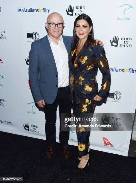 Kim Ledger and Ines Ledger arrive at The 9th Annual Australians In Film Heath Ledger Scholarship Dinner at Chateau Marmont on September 20, 2018 in...