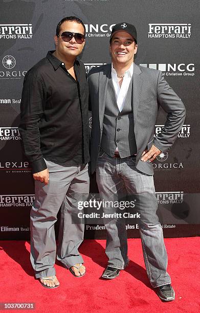 Antonio Fuccio and Nathaniel Christian attend the 2nd annual Ferrari Hamptons Rally at Georgica Restaurant & Lounge on August 28, 2010 in East...