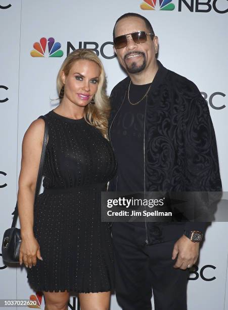 Actress Coco Austin and rapper/actor Ice-T attend the party for the casts of NBC's 2018-2019 Season hosted by NBC and The Cinema Society at Four...