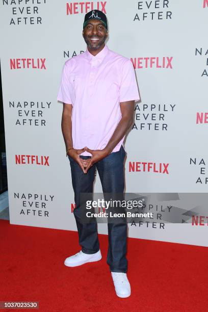 Retired NBA player John Salley attends Special Screening Of Netflix's "Nappily Ever After" at Harmony Gold on September 20, 2018 in Los Angeles,...