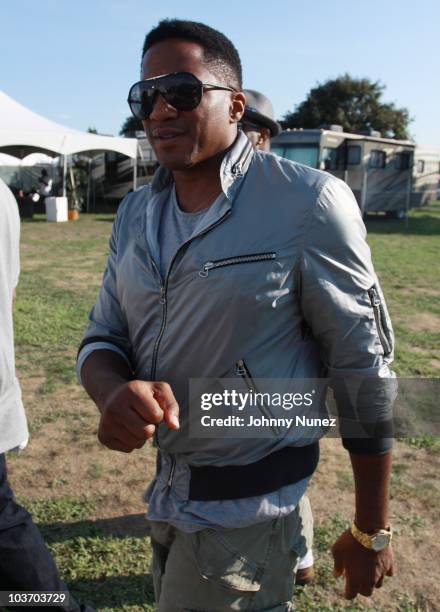 Tip attends the 7th Annual Rock The Bells festival on Governors Island on August 28, 2010 in New York City.