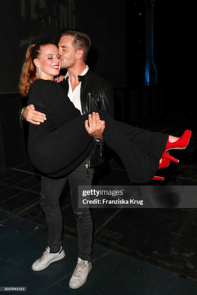 Nadja Scheiwiller and Alexander Klaws during the premiere of
