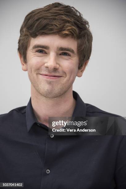 Freddie Highmore at "The Good Doctor" Press Conference at the Andaz Hotel on September 20, 2018 in New York City.