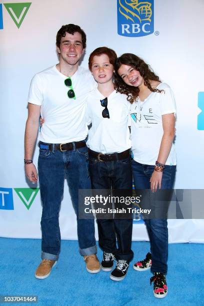 Members of the Rotman family arrive at WE Day Toronto on the WE Carpet at Scotiabank Arena on September 20, 2018 in Toronto, Canada.