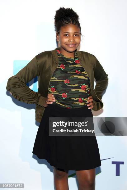Nasir Andrews arrives at WE Day Toronto on the WE Carpet at Scotiabank Arena on September 20, 2018 in Toronto, Canada.