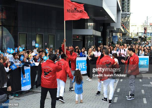 Celebrity Marauders arrive at WE Day Toronto on the WE Carpet at Scotiabank Arena on September 20, 2018 in Toronto,