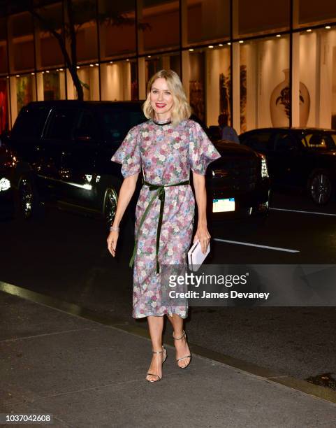 Naomi Watts arrives to the Rainbow Room on September 20, 2018 in New York City.