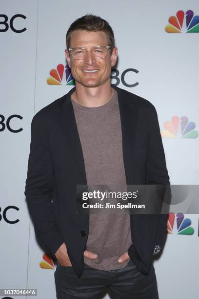 Actor Philip Winchester attends the party for the casts of NBC's 2018-2019 Season hosted by NBC and The Cinema Society at Four Seasons Restaurant on...