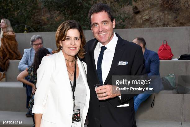 Trina Wyatt and Josh Welsh attend 2018 LA Film Festival - Opening Night Premiere Of "Echo In The Canyon" - Pre-Reception at John Anson Ford...