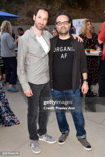 Andrew Gross and Gill Tolme attend 2018 LA Film Festival - Opening Night Premiere Of "Echo In The Canyon" - Pre-Reception at John Anson Ford...