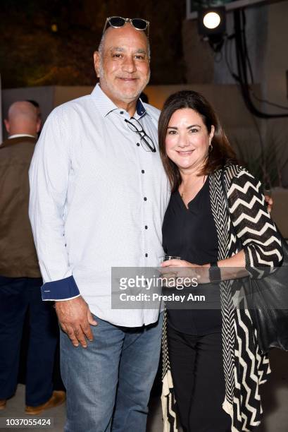 Mike Schaffer and Sandy Schaffer attend 2018 LA Film Festival - Opening Night Premiere Of "Echo In The Canyon" - Pre-Reception at John Anson Ford...