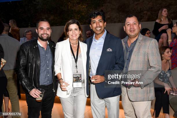 Trina Wyatt and guests attend 2018 LA Film Festival - Opening Night Premiere Of "Echo In The Canyon" - Pre-Reception at John Anson Ford Amphitheatre...